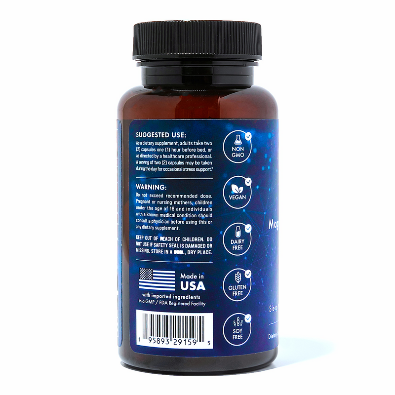 Sleep Aid Capsules | Magnesium L-Threonate | Nurses Nutrition