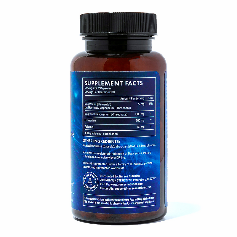 Sleep Aid Capsules | Magnesium L-Threonate | Nurses Nutrition